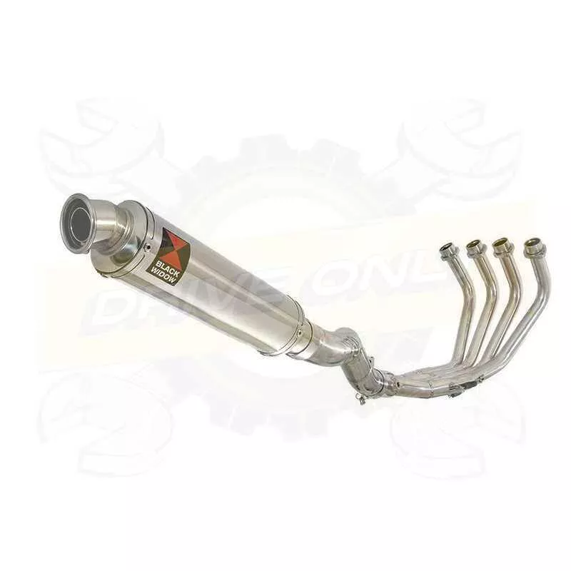 XJ6 Diversion F & N 2009-2015 Passage Haut Décatalyseur Ligne complète & Silencieux Rond En Inox 350mm