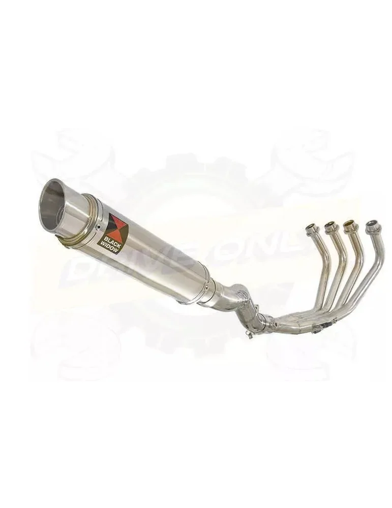 XJ6 Diversion F & N 2009-2015 Passage Haut Décatalyseur Ligne complète & Silencieux Rond GP Style En Inox 350mm