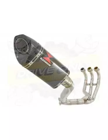XSR 900 Passage Haut Décatalyseur Ligne complète & Silencieux Tri Ovale En Carbone 250mm