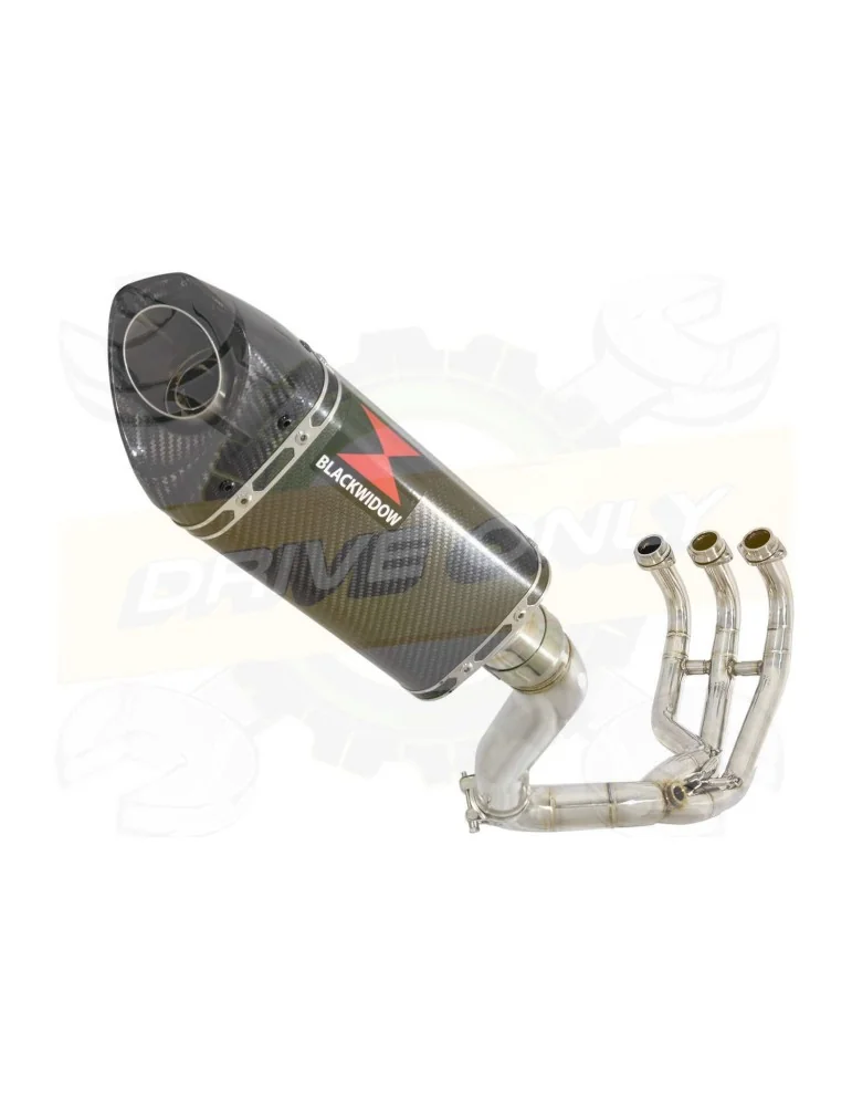 XSR 900 Passage Haut Décatalyseur Ligne complète & Silencieux Tri Ovale En Carbone 250mm