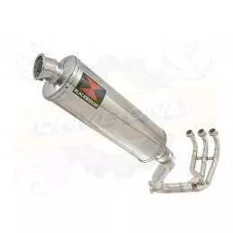 MT-09 Tracer 2013-2021  High Level De-cat Exhaust System with 400mm Oval Stainless Steel Silencer