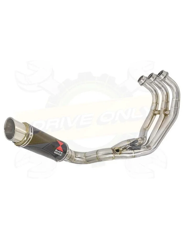 XSR 900 Passage Bas Décatalyseur Ligne complète & Silencieux Rond GP Style en Carbone 230mm
