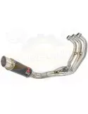 XSR 900 Passage Bas Décatalyseur Ligne complète & Silencieux Rond GP Style en Carbone 230mm