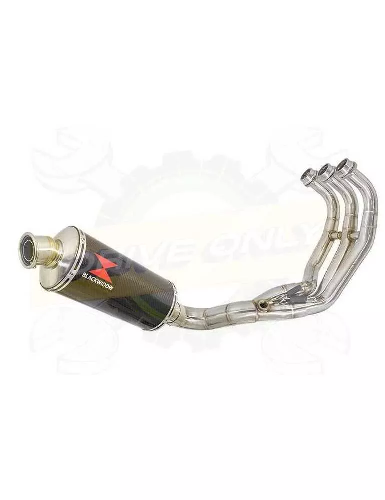 XSR 900 Passage Bas Décatalyseur Ligne complète & Silencieux Ovale En Carbone 300mm