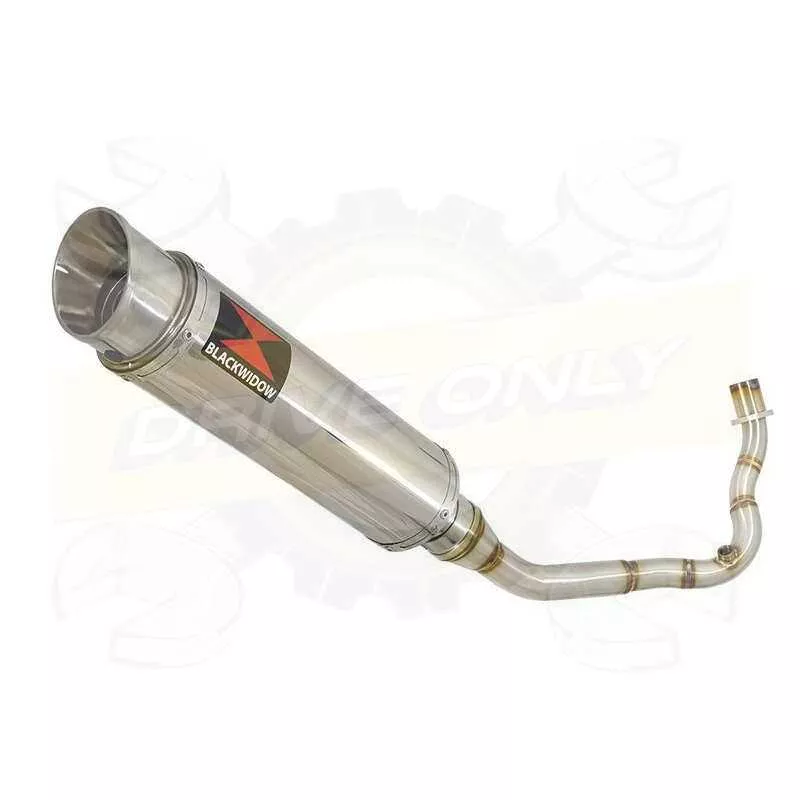 Vespa LX 125 IE (3V) Ligne complète & Silencieux Rond GP Style En Inox 360mm