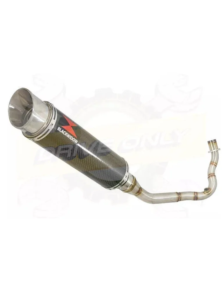 Vespa LX 125 IE (3V) Ligne complète & Silencieux GP Rond En Carbone 360mm