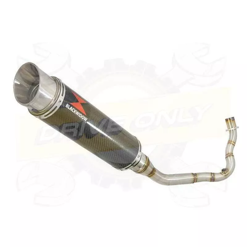 Vespa LX 125 IE (3V) Ligne complète & Silencieux GP Rond En Carbone 360mm
