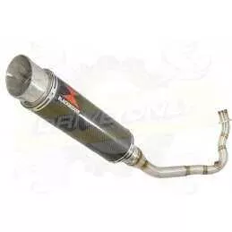 Vespa LX 150 IE (3V) Ligne complète & Silencieux GP Rond En Carbone 360mm