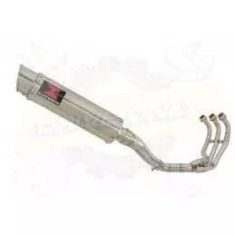 MT-09 Tracer 2013-2021  High Level De-cat Exhaust System with 360mm Round GP Style Stainless Steel Silencer