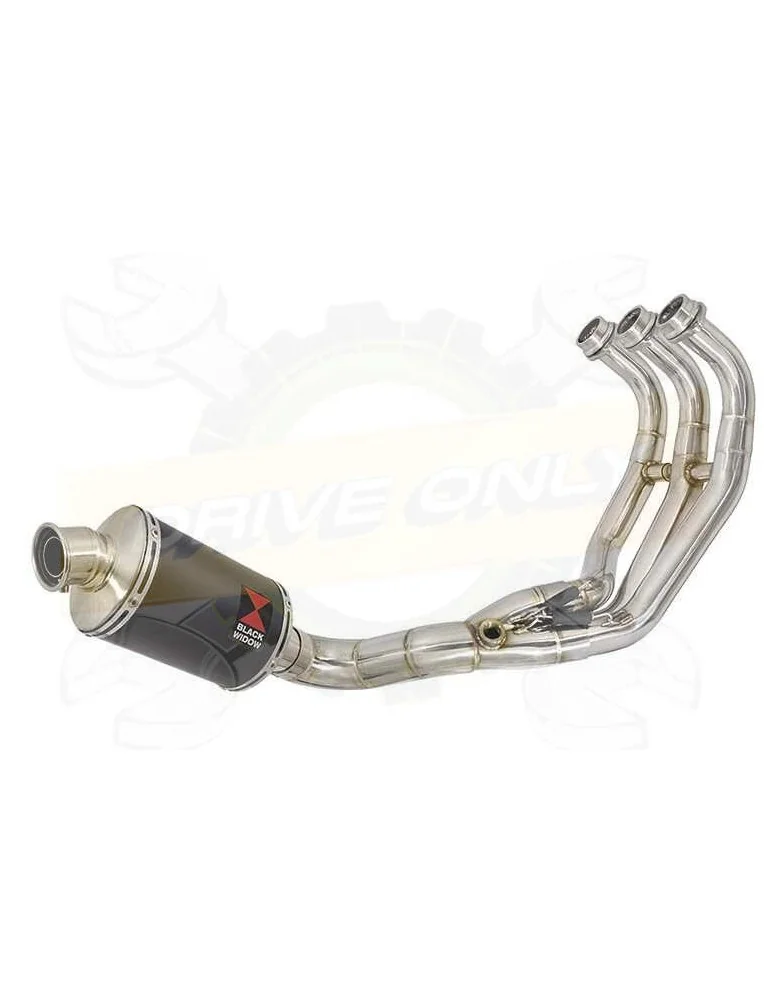 XSR 900 Passage Bas Décatalyseur Ligne complète & Silencieux Ovale Noir en Inox 230mm