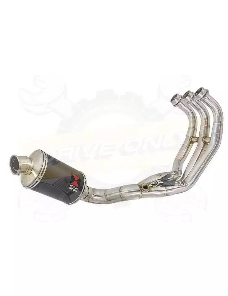 XSR 900 Passage Bas Décatalyseur Ligne complète & Silencieux Ovale Noir en Inox 230mm