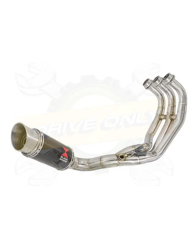 XSR 900 Passage Bas Décatalyseur Ligne complète & Silencieux Rond en Carbone 200mm