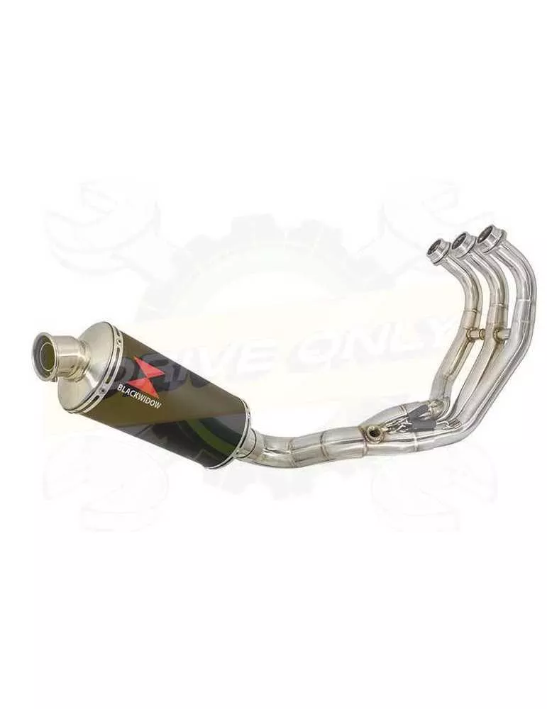 XSR 900 Passage Bas Décatalyseur Ligne complète & Silencieux Ovale Noir en Inox 300mm
