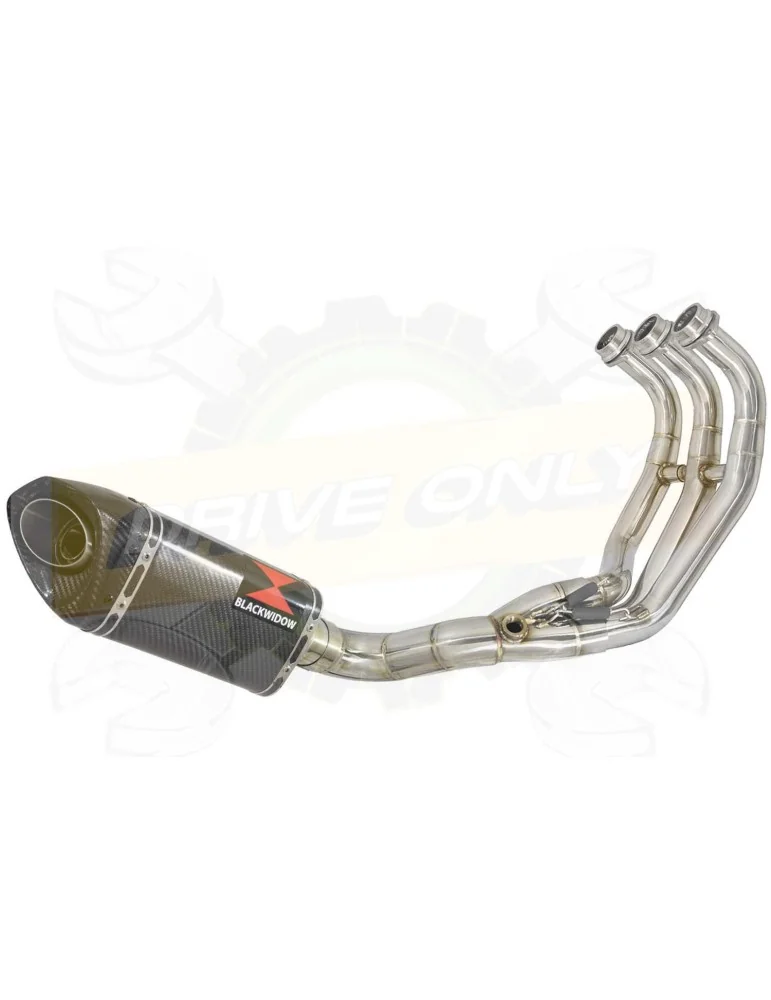 XSR 900 Passage Bas Décatalyseur Ligne complète & Silencieux Tri Ovale En Carbone 250mm