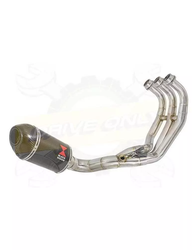 XSR 900 Passage Bas Décatalyseur Ligne complète & Silencieux Ovale En Carbone  200mm