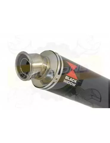 KTM RC 390 2011-2016 Silencieux Kit & Silencieux Rond Noir En Inox 350mm
