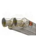 Twin 350mm Round Stainless Steel Slip On Silencers
