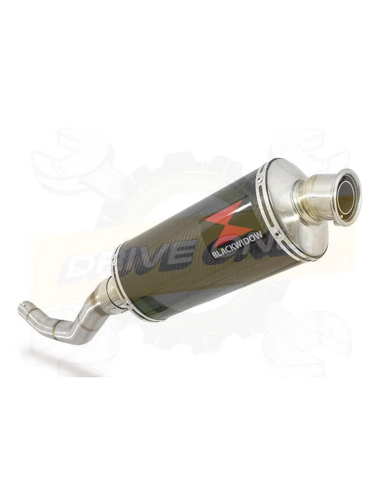 WR 125 R/X 2009/2018 Tube de raccord et Silencieux Ovale En Carbone 300mm