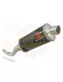 WR 125 R/X 2009/2018 Tube de raccord et Silencieux Ovale Noir En Inox 300mm