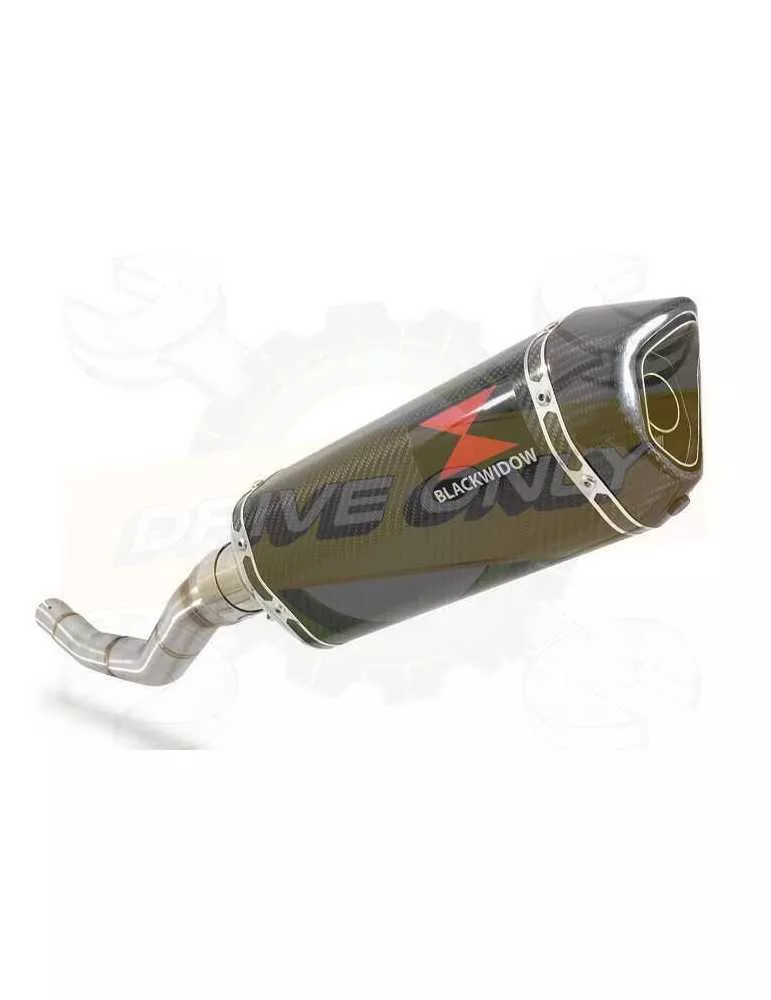 WR 125 R/X 2009/2018 Tube de raccord et Silencieux Hexagonale En Carbone 300mm