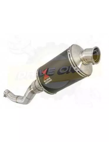 WR 125 R/X 2009/2018 Tube de raccord et Silencieux Ovale Style Noir En Inox 230mm