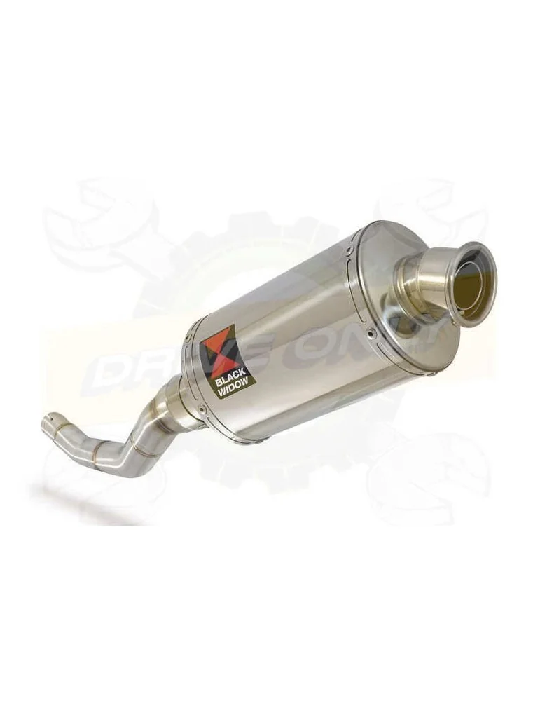 WR 125 R/X 2009/2018 Tube de raccord et Silencieux Ovale En Inox 230mm