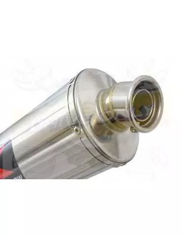 WR 125 R/X 2009/2018 Tube de raccord et Silencieux Ovale En Inox 230mm