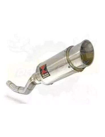 WR 125 R/X 2009/2018 Tube de raccord et Silencieux Rond En Inox 200mm