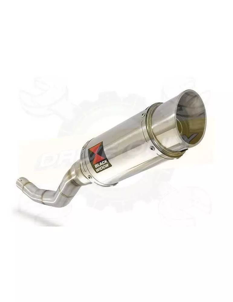 WR 125 R/X 2009/2018 Tube de raccord et Silencieux Rond En Inox 200mm
