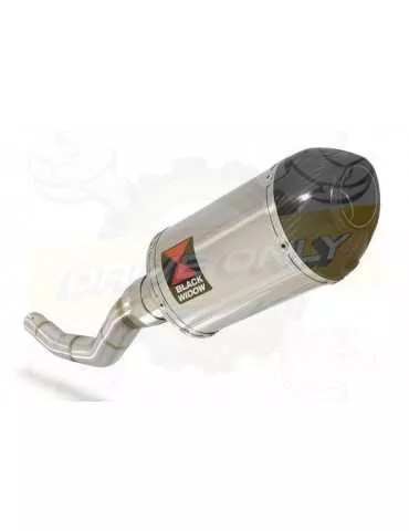 WR 125 R/X 2009/2018 Tube de raccord et Silencieux Ovale En Inox + Canule En Carbone 200mm