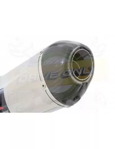 WR 125 R/X 2009/2018 Tube de raccord et Silencieux Ovale En Inox + Canule En Carbone 200mm
