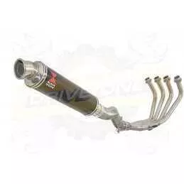 XJ6 Diversion F & N 2009-2015 Passage Haut Décatalyseur Ligne complète & Silencieux Rond En Carbone 350mm