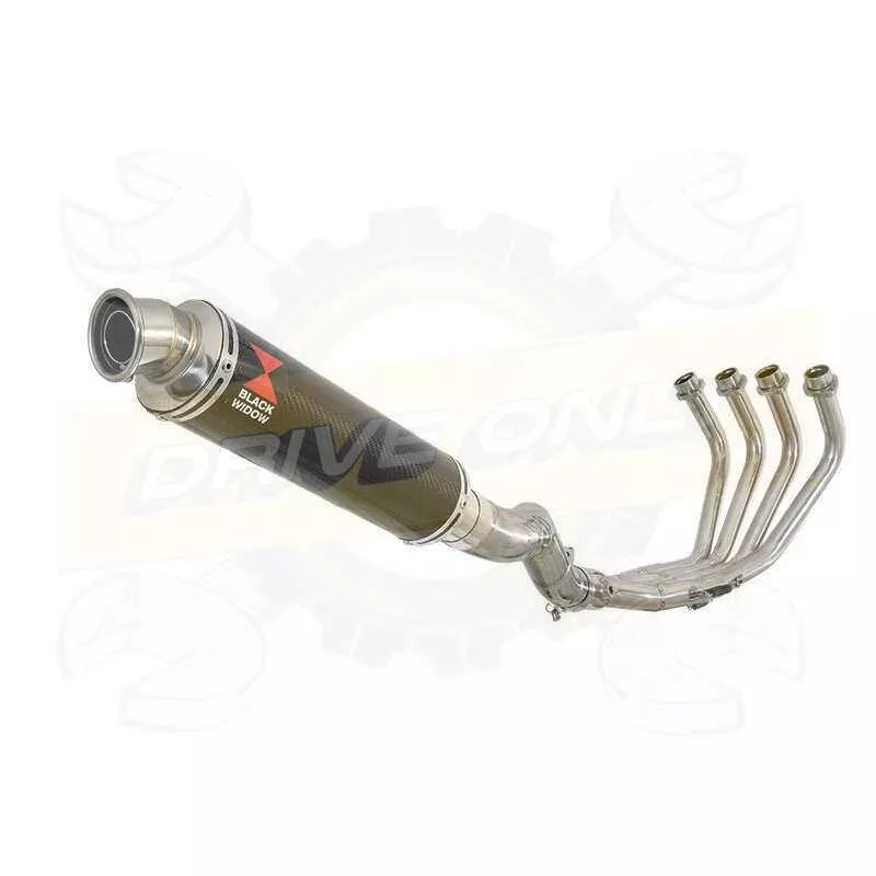 XJ6 Diversion F & N 2009-2015 Passage Haut Décatalyseur Ligne complète & Silencieux Rond En Carbone 350mm