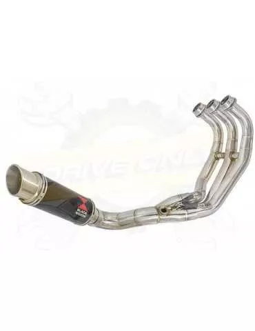 XSR 900 Passage Bas Décatalyseur Ligne complète & Silencieux Rond GP Style Noir en Inox 230mm