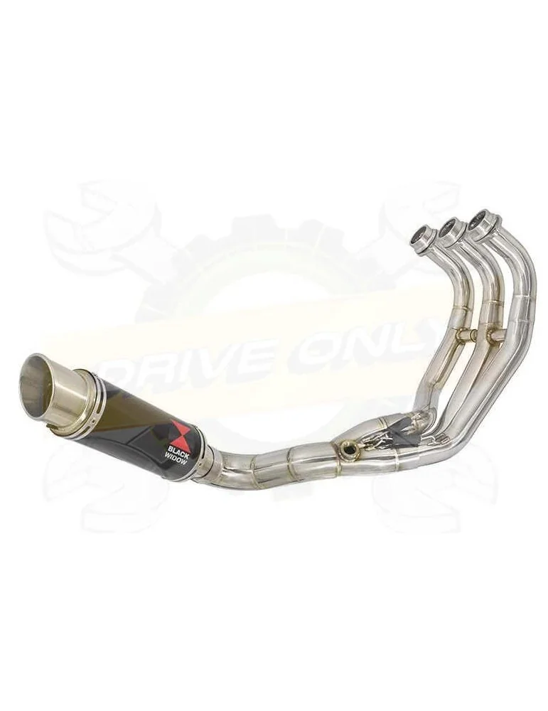 XSR 900 Passage Bas Décatalyseur Ligne complète & Silencieux Rond GP Style Noir en Inox 230mm