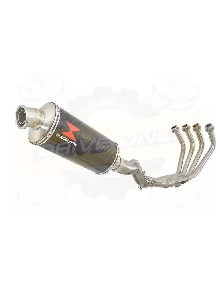 XJ6 Diversion F & N 2009-2015 Passage Haut Décatalyseur Ligne complète & Silencieux Ovale En Carbone 300mm