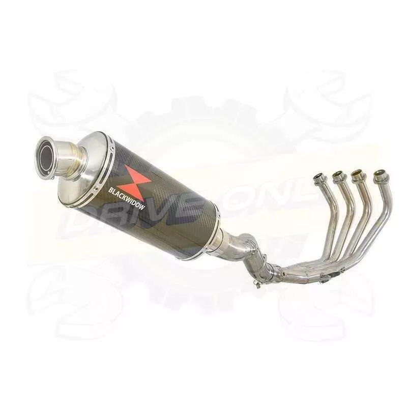 XJ6 Diversion F & N 2009-2015 Passage Haut Décatalyseur Ligne complète & Silencieux Ovale En Carbone 300mm