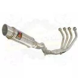 XJ6 Diversion F & N 2009-2015 Passage Haut Décatalyseur Ligne complète & Silencieux Rond GP Style En Inox 230mm