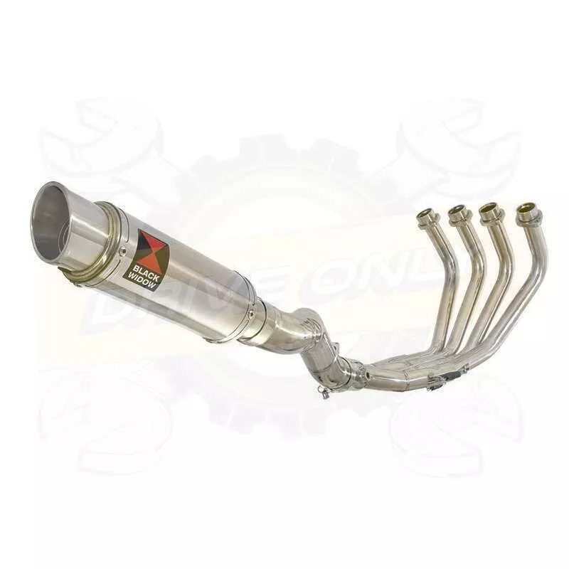 XJ6 Diversion F & N 2009-2015 Passage Haut Décatalyseur Ligne complète & Silencieux Rond GP Style En Inox 230mm
