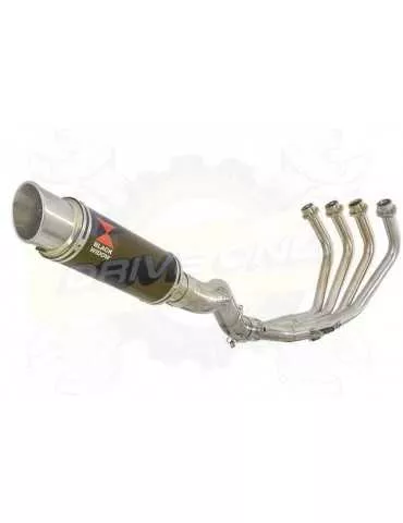 XJ6 Diversion F & N 2009-2015 Passage Haut Décatalyseur Ligne complète & Silencieux Rond GP Style Noir En Inox 230mm