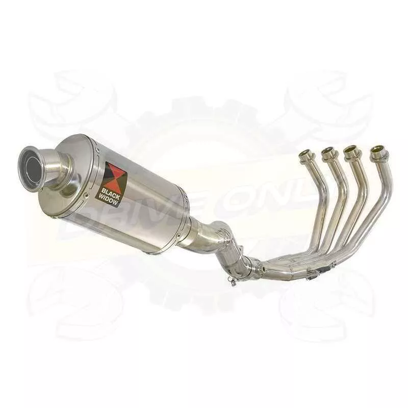 XJ6 Diversion F & N 2009-2015 Passage Haut Décatalyseur Ligne complète & Silencieux Ovale En Inox 230mm