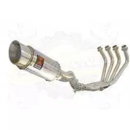 XJ6 Diversion F & N 2009-2015 Passage Haut Décatalyseur Ligne complète & Silencieux Rond En Inox 200mm