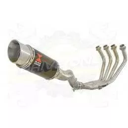 XJ6 Diversion F & N 2009-2015 Passage Haut Décatalyseur Ligne complète & Silencieux Rond En Carbone 200mm