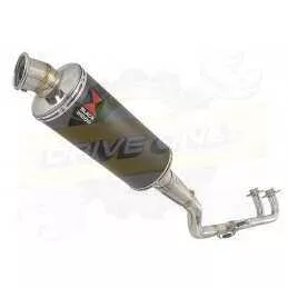 XP 530 TMAX 2012-2016 Ligne complète & Silencieux Rond Noir En Inox 300mm