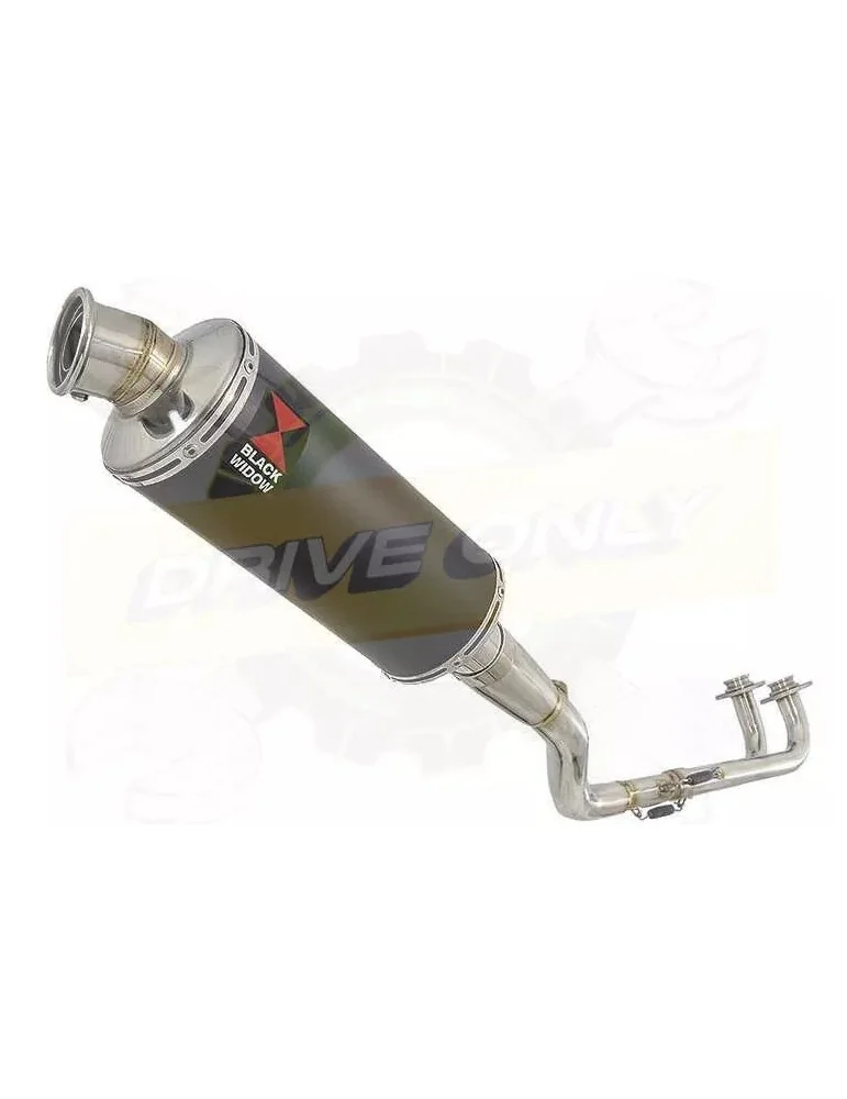 XP 530 TMAX 2012-2016 Ligne complète & Silencieux Rond Noir En Inox 300mm