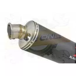 XP 530 TMAX 2012-2016 Ligne complète & Silencieux Rond Noir En Inox 300mm