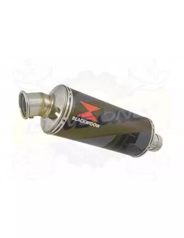 ZX10R ZX10-R E8F E9F E10F 08 09 10 Tube de raccord & Silencieux Rond Noir En Inox 300mm