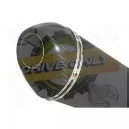 XP 530 TMAX 2012-2016 Ligne complète & Silencieux Ovale Noir En Inox + Canule En Carbone 300mm