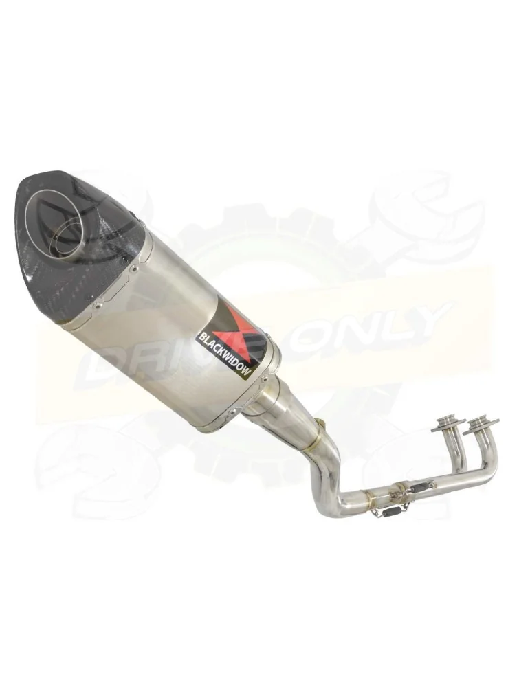 XP 530 TMAX 2012-2016 Ligne complète & Silencieux Tri Ovale en Inox + Canule En Carbone 250mm