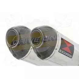 XT 660 XT660X XT660R 2004-2016 Kit Silencieux Ovale En Inox & Canule en Carbone 300mm